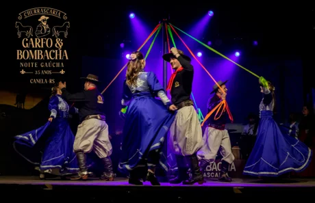 Noite Gaúcha com Churrasco e Show Folclórico + Transporte