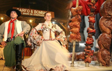 Noite Gaúcha com Churrasco e Show Folclórico + Transporte